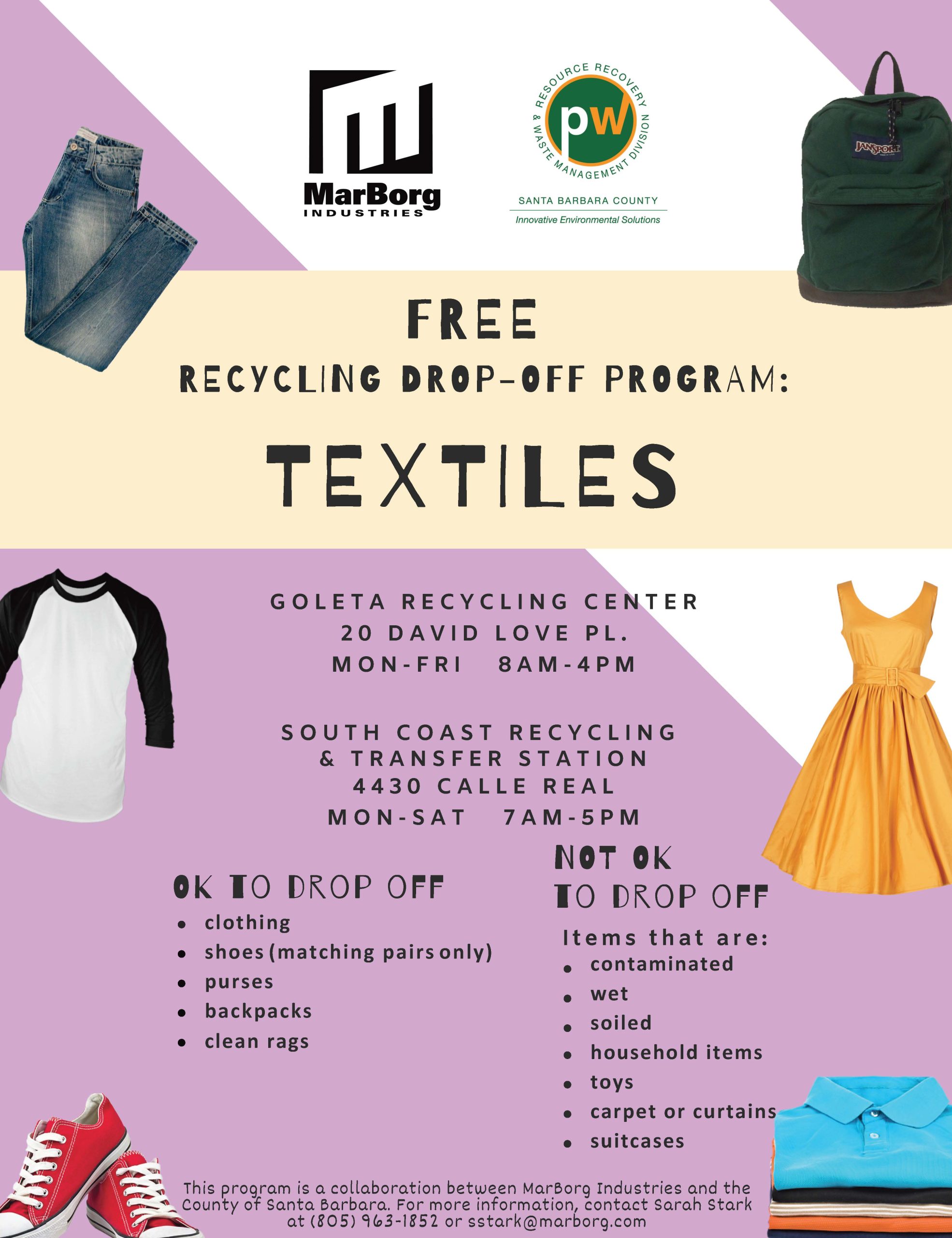 TEXTILE DONATIONS AND RECYCLING PROGRAM