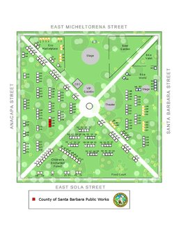 Map of Earth Day Booth Location 2011