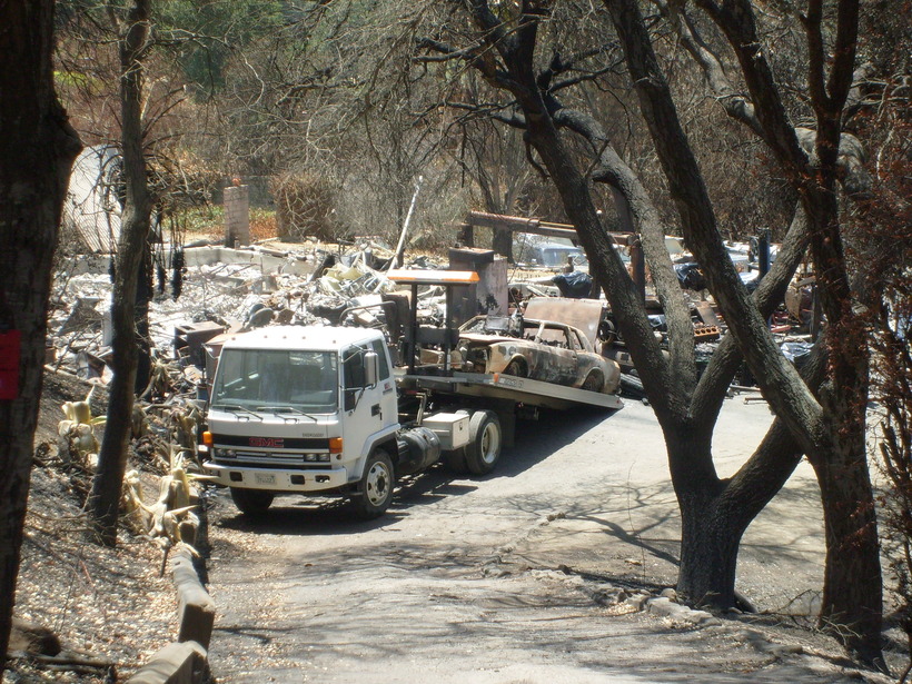 Vehicle Removal During Fire